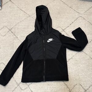 Nike Black Full-Zip Fleece Hoodie